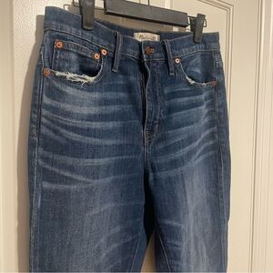 Madewell High Rise Slim Boyjean Denim Jeans Size 27